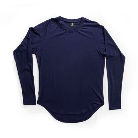 Zivi Apparel Scoop Long Sleeve Shirt Navy XL - Picture 1 of 11